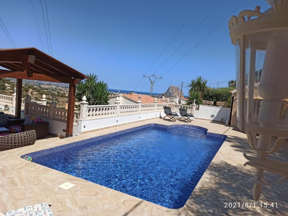 Villa Med Panoramautsikt Med Privat Pool I Calpe, Costa Blanca, Spanien 外观 照片